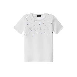 Gaëlle Paris T-shirt girocollo - Bianco GAABW00703_PTTS0059_