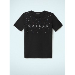 Gaëlle Paris T-shirt girocollo - Nero GAABW00703_PTTS0059