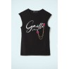 Gaëlle Paris T-shirt girocollo - Nero GAABW00706_PTTS005