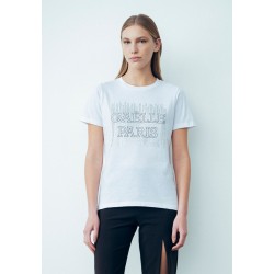 Gaëlle Paris T-Shirt Paricollo Bianco - GAABW00704_PTTS0043