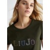 Liu Jo T-shirt con logo TA4204JS92322222 - Verde muschio
