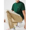 LACOSTE T-shirt TH6709-00 a girocollo in jersey di cotone Pima tinta unita Verde
