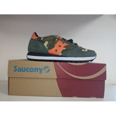 Scarpe da uomo Saucony Jazz Original S2044 536 verde camouflage arancio sneakers 