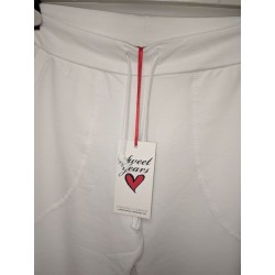 Sweet Years Pantaloni sportivi con logo - Bianco