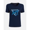 Guess T-shirt stampa frontale - Blu W2RI14K9RV0