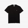 Lacoste T-shirt a girocollo in jersey di cotone Pima tinta unita - Nero TH0884 00 031