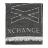 Armani Exchange Sciarpa con maxi logo all over - Nero Antracite 954107 9A103