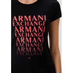 Armani Exchange T-shirt logo - Nero 3LYTKM YJ16Z 1200