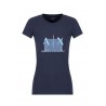 Armani Exchange T- shirt Blueberry Jelly - Blu 3LYTKA YJ5UZ 1593