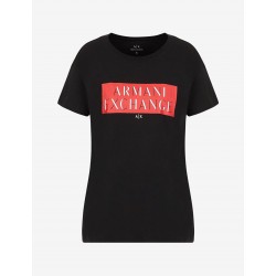 Armani Exchange T-shirt boufriend - Nero 3LYTKPYJ8TZ11200