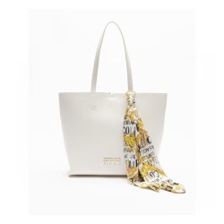 Versace Jeans borsa shopping  con foulard - Bianco 74VA4BAF ZS467
