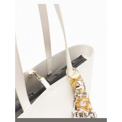 Versace Jeans borsa shopping  con foulard - Bianco 74VA4BAF ZS467