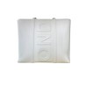 John Richmond Shopping bag con logo grande - Bianco RWP23177B0