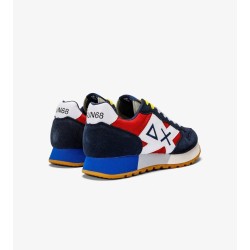 Sun68 Sneakers Jaki tricolors - Navy blu e rosso Z33112 COLORE 0710