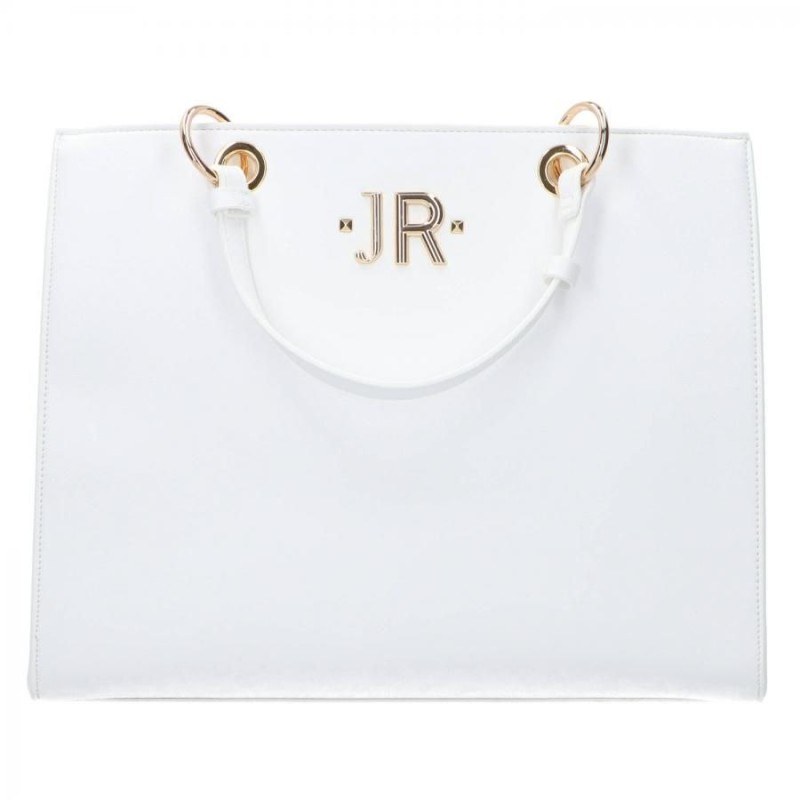 John Richmond Shopping bag con logo JR sul davanti - Bianco RWP23302BO