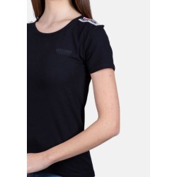 Love Moschino T-shirt  in cotone - Nero V6A0781-4410