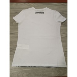 Love Moschino T-shirt tighe - Bianco W4F732QE1951
