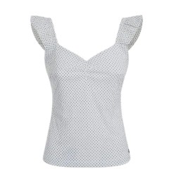 Guess Top a pois - Bianco...
