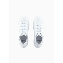 Armani Exchange Sneakers con retro a contrasto - Bianco XUX123XV761101015